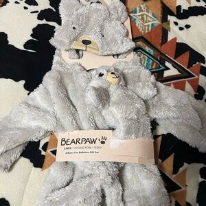 BearPaw Soft Cream Hooded Set